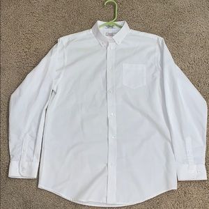 IZOD white button up collard shirt